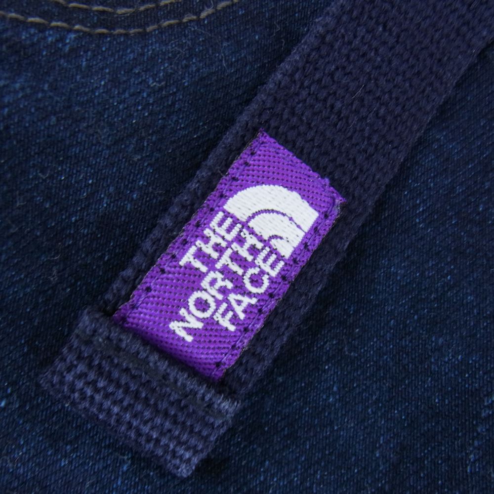 THE NORTH FACE ノースフェイス NT5903N PURPLE LABEL Cool Max Webbing Belt Denim Pants パープル レーベル ベルト デニム パンツ インディゴブルー系 32【中古】