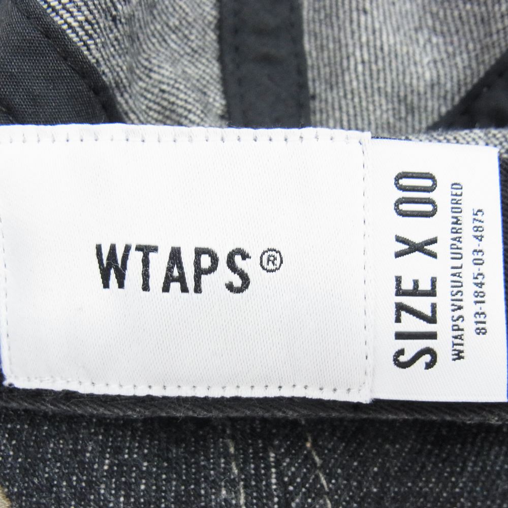 WTAPS ダブルタップス 19AW 192MYDT-HT01 T-6H 02 CAP. COTTON. DENIM デニム キャップ ブラック系 00【中古】