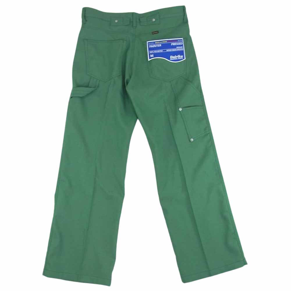 ダイリク 22SS 22SS P-7 Painter Flasher Pressed Pants ペインター スタプレ パンツ グリーン系 M【中古】