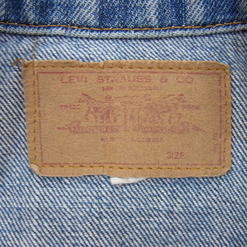 Levi's リーバイス 70505 70s BIG E 刻印526 デニム トラッカー ジャケット インディゴブルー系 サイズ表記無【中古】