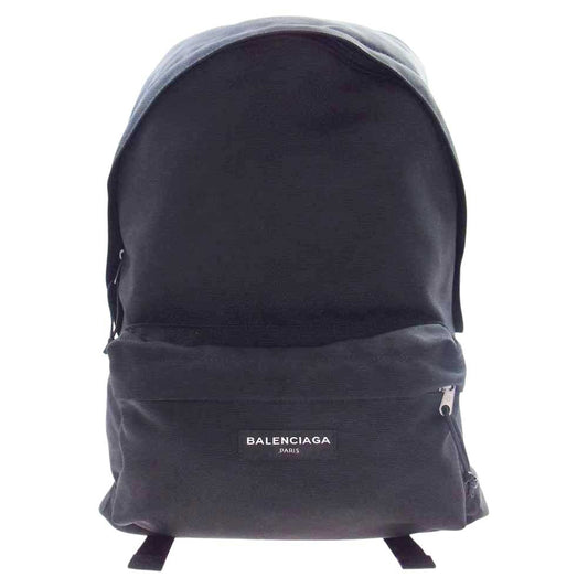 BALENCIAGA バレンシアガ 503221 EXPLORER エクスプローラー ロゴパッチ リュック バックパック ブラック系【中古】