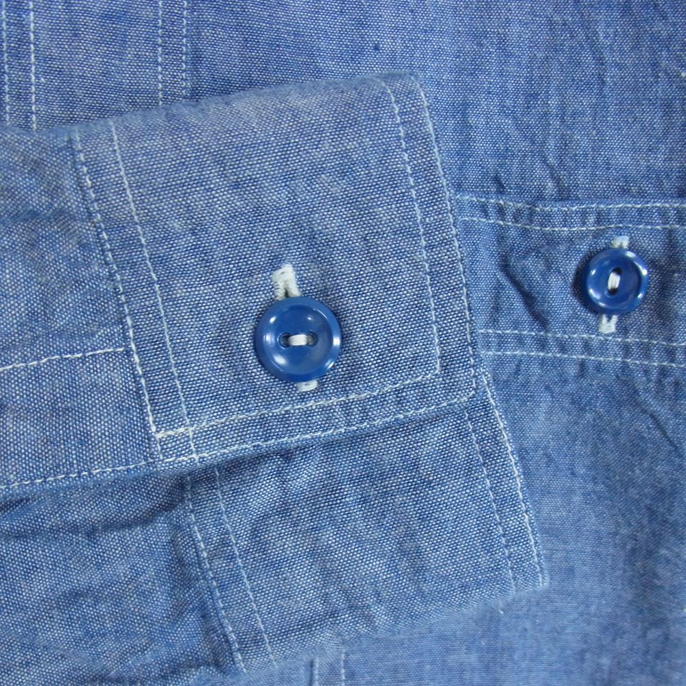 Buzz Rickson's バズリクソンズ BR25995 BLUE CHAMBRAY WORK SHIRT ブルーシャンブレー ワーク シャツ 長袖 ブルー系 15 15 1/2【中古】