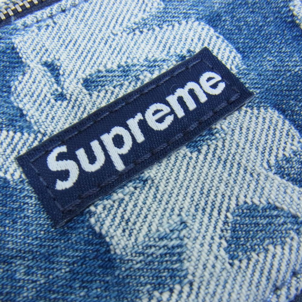 Supreme シュプリーム 22AW Fat Tip Jacquard Denim Neck Pouch ジャガード デニム ポーチ バッグ ブルー系 FREE【極上美品】【中古】