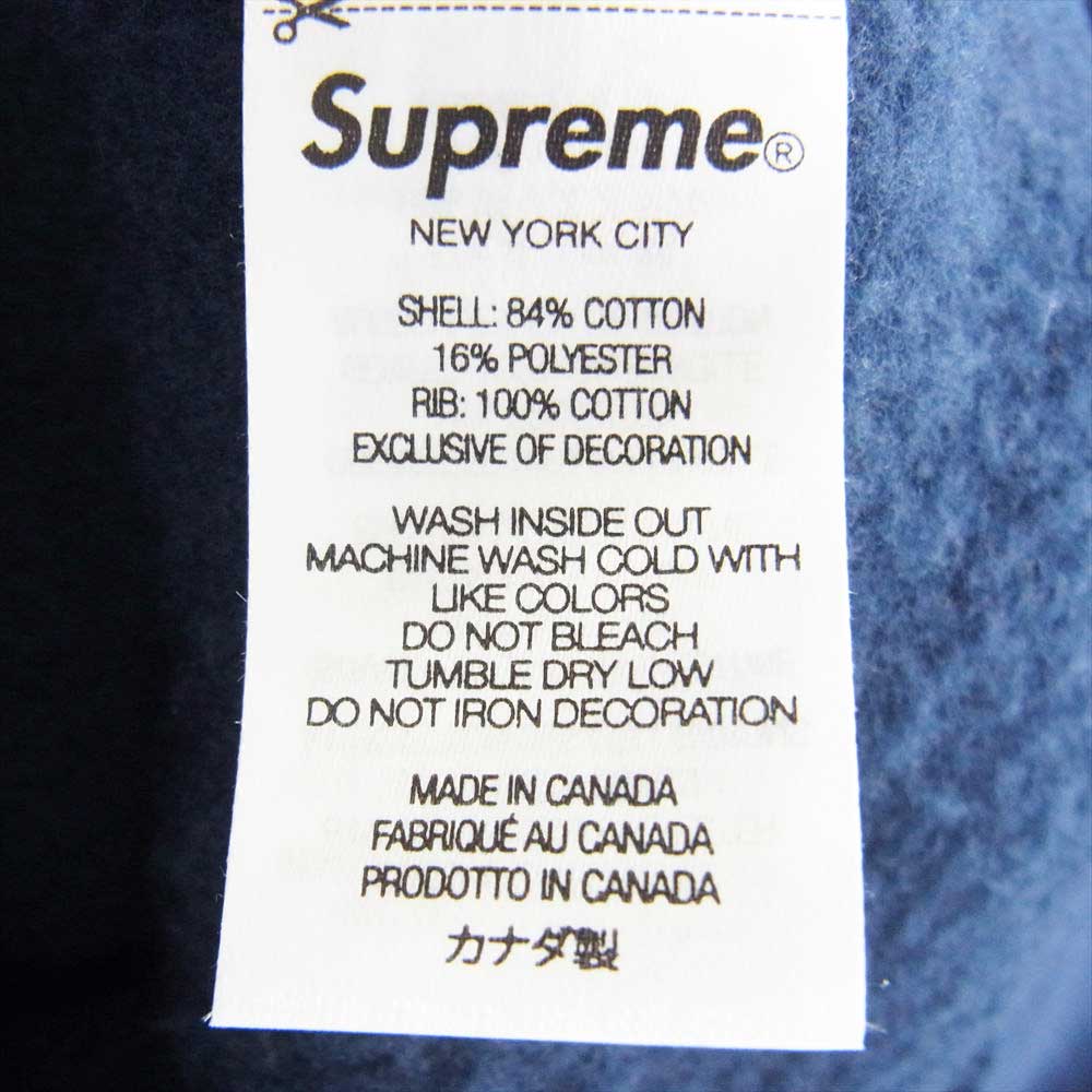 Supreme シュプリーム 22AW  Capital Hooded Sweatshirt キャピタル フーデッド スウェット シャツ パーカー ネイビー系 S【極上美品】【中古】