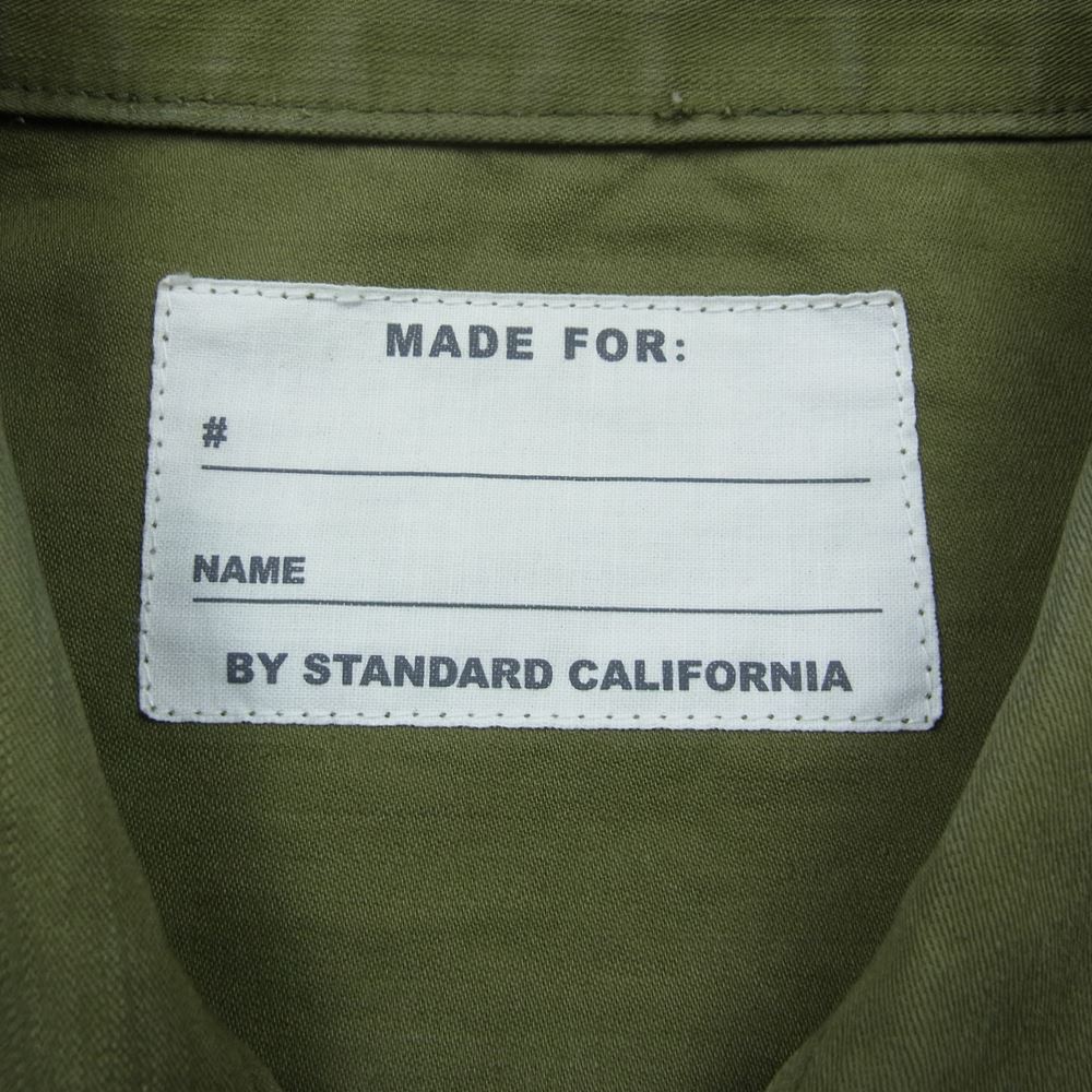 Ron Herman ロンハーマン × STANDARD CALIFORNIA スタンダード カリフォルニア 七里ヶ浜オープン限定 トリプル別注 ミリタリー シャツ ジャケット カーキ系 M【中古】
