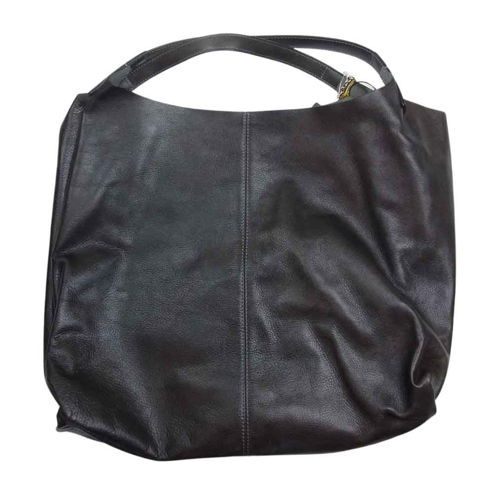 BEAUGRAND ボーグラン 本クロコ切替 カウレザー トートバッグ バッグインバッグ付属 ダークブラウン系【極上美品】【中古】