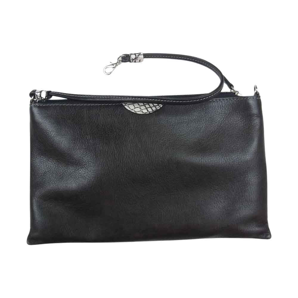 BEAUGRAND ボーグラン 本クロコ切替 カウレザー トートバッグ バッグインバッグ付属 ダークブラウン系【極上美品】【中古】