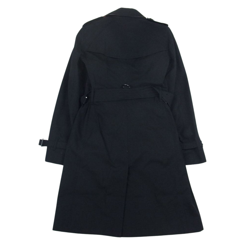 BURBERRY バーバリー 39004561003 THE KENSINGTON LONG ケンジントン ロング トレンチコート ブラック ブラック系 UK4【極上美品】【中古】