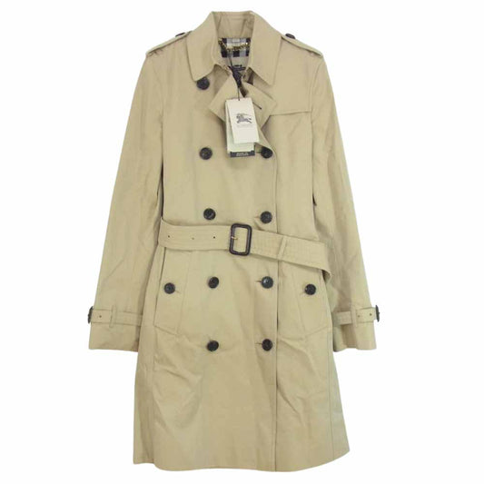 BURBERRY バーバリー 3900458-1003 THE KENSINGTON LONG ケンジントン ロング トレンチコート ベージュ系 UK 4【美品】【中古】