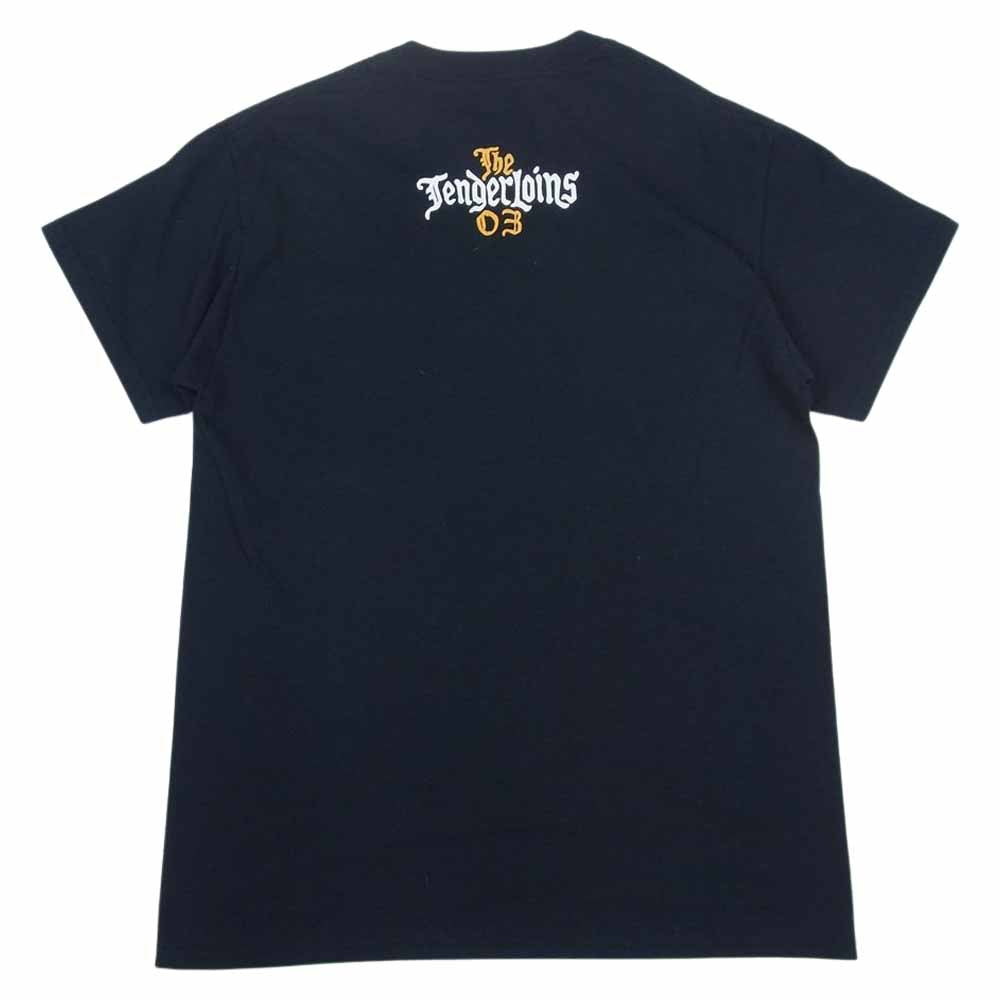 TENDERLOIN テンダーロイン ロゴプリント 半袖 TEE Tシャツ ネイビー系 S【中古】