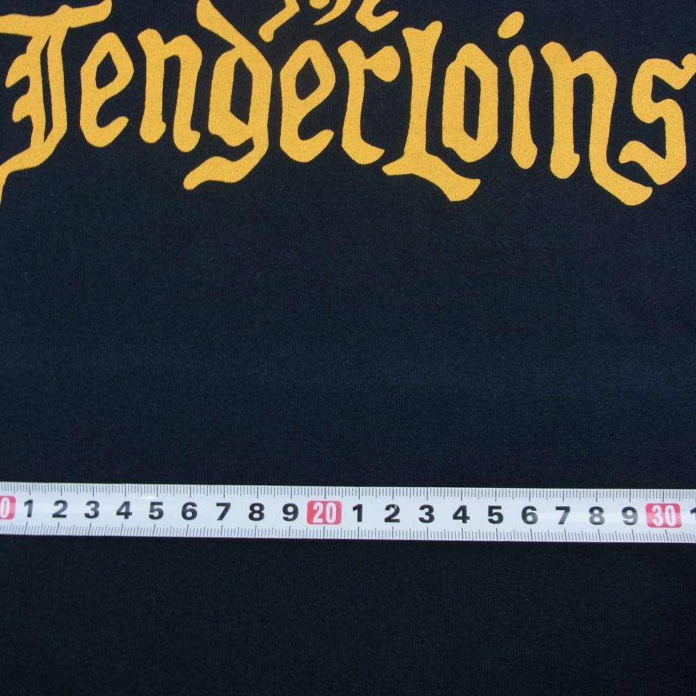 TENDERLOIN テンダーロイン ロゴプリント 半袖 TEE Tシャツ ネイビー系 S【中古】