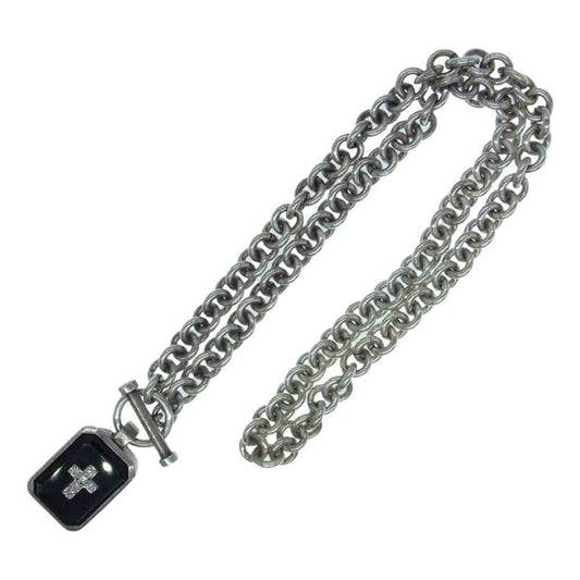 Justin Davis ジャスティンデイビス SNJ115 EMINEM エミネム オニキス ダイヤ シルバー ネックレス シルバー系【中古】