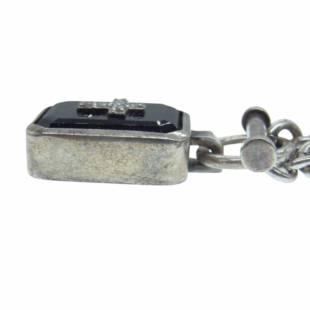 Justin Davis ジャスティンデイビス SNJ115 EMINEM エミネム オニキス ダイヤ シルバー ネックレス シルバー系【中古】