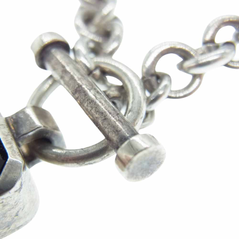 Justin Davis ジャスティンデイビス SNJ115 EMINEM エミネム オニキス ダイヤ シルバー ネックレス シルバー系【中古】