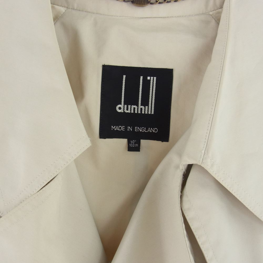 Dunhill ダンヒル 英国製 トレンチコート ベージュ系 40【中古】