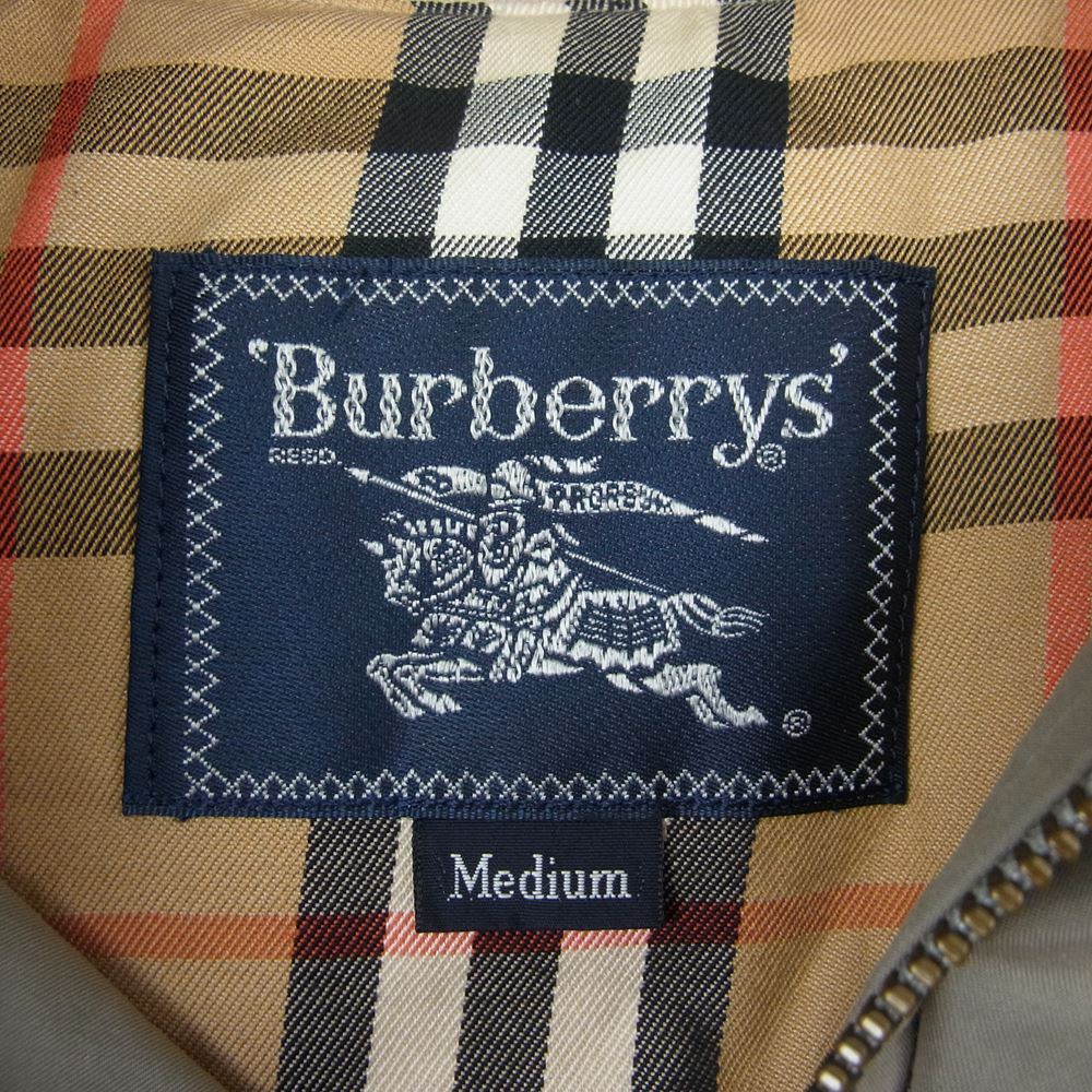BURBERRY バーバリー 中綿 チェック ライナー付き 着脱式フード付き コート  カーキ系 M【中古】