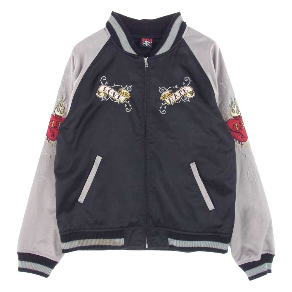 ラッキー13 マリアスカル スカジャン ブラック系 M【中古】