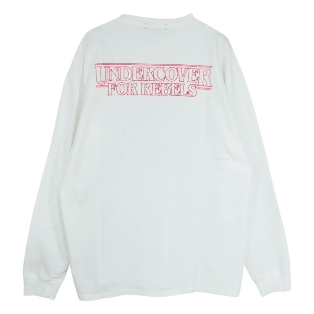 UNDERCOVER アンダーカバー 22AW UC2B9819-1  Netflix Stranger Things Hellfire Club クルーネック 長袖 TEE Tシャツ ホワイト系 4【新古品】【未使用】【中古】