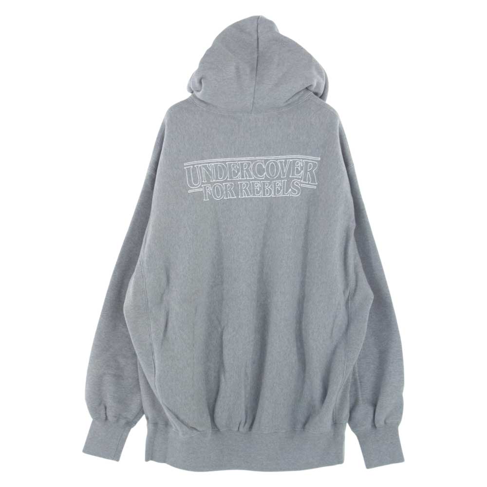 UNDERCOVER アンダーカバー 22AW  UC2B9817-2   Netflix Stranger Things Hellfire Club スウェット パーカー グレー系 4【新古品】【未使用】【中古】