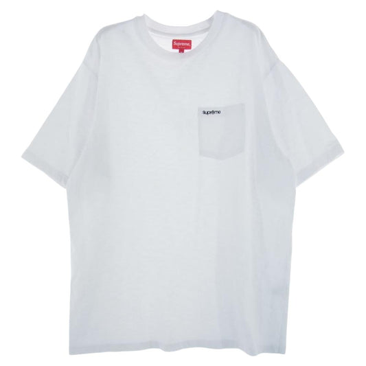Supreme シュプリーム 21SS s/s pocket tee ポケット Tシャツ ホワイト系 M【中古】
