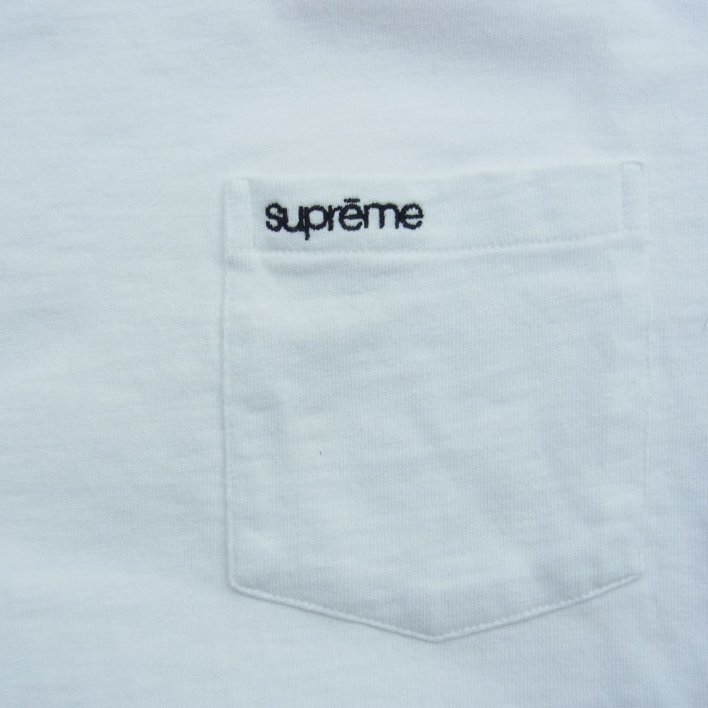 Supreme シュプリーム 21SS s/s pocket tee ポケット Tシャツ ホワイト系 M【中古】