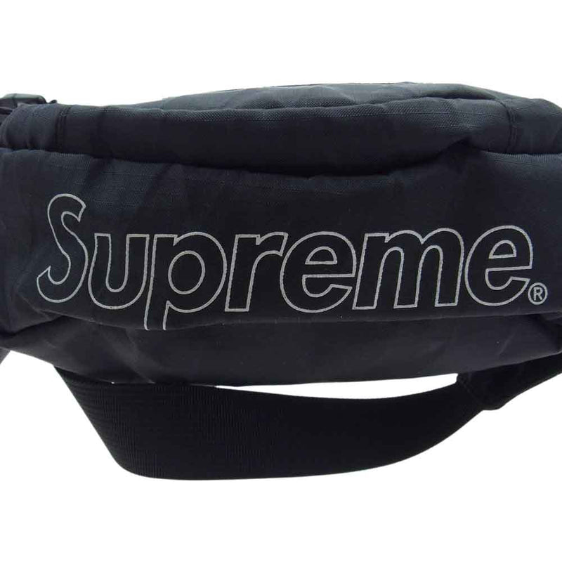 supreme 18aw waist bag ブラック