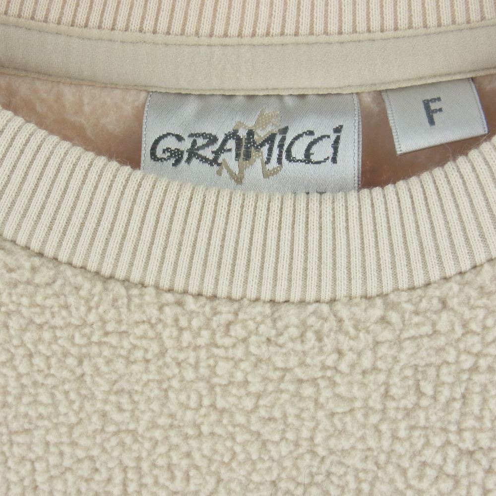Gramicci グラミチ GLJK-21F2014 クルーネック フリースロング スウェット オフホワイト系 F【中古】