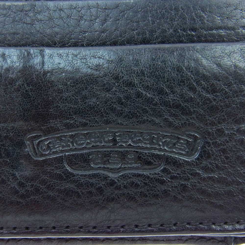 CHROME HEARTS クロムハーツ（原本無） WAVE CROSS BALL ウェーブ クロスボール ウォレット ブラック系【中古】