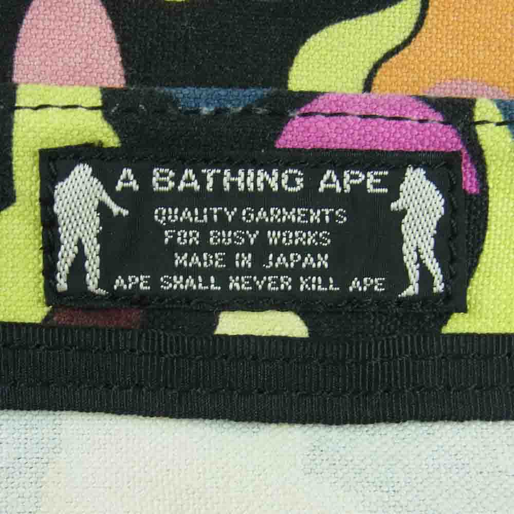A BATHING APE アベイシングエイプ マルチカモ トート バッグ multi camo tote bag コットン 日本製 マルチカラー系【中古】