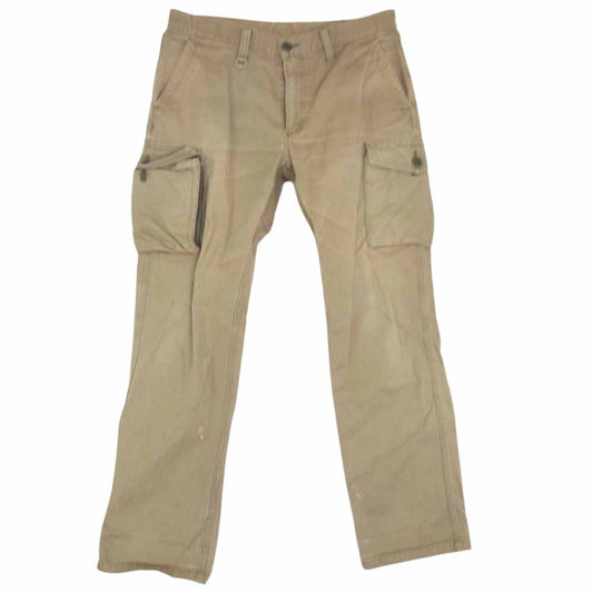 SOPHNET. ソフネット SOPH-89069 ヘリンボーン カーゴ パンツ ベージュ系 L【中古】