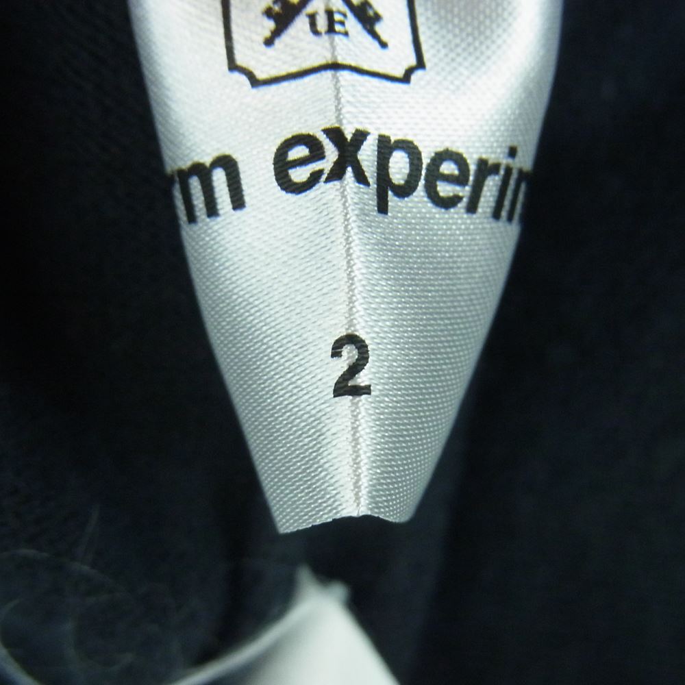 uniform experiment ユニフォームエクスペリメント UE-170088 KNIT POLO 半袖 ポロ シャツ コットン 日本製 ブラック系 2【中古】