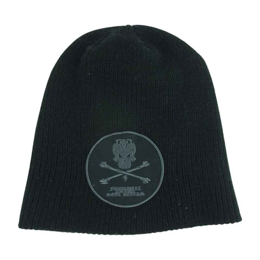 F.C.R.B. エフシーアールビー F.C.Real Bristol ブリストル スカル ワッペン ニット キャップ 帽子 ブラック系 58cm【中古】
