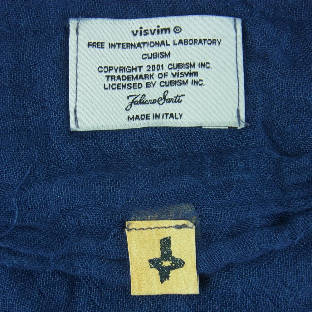 VISVIM ビズビム ストール イタリア製 ネイビー系【中古】
