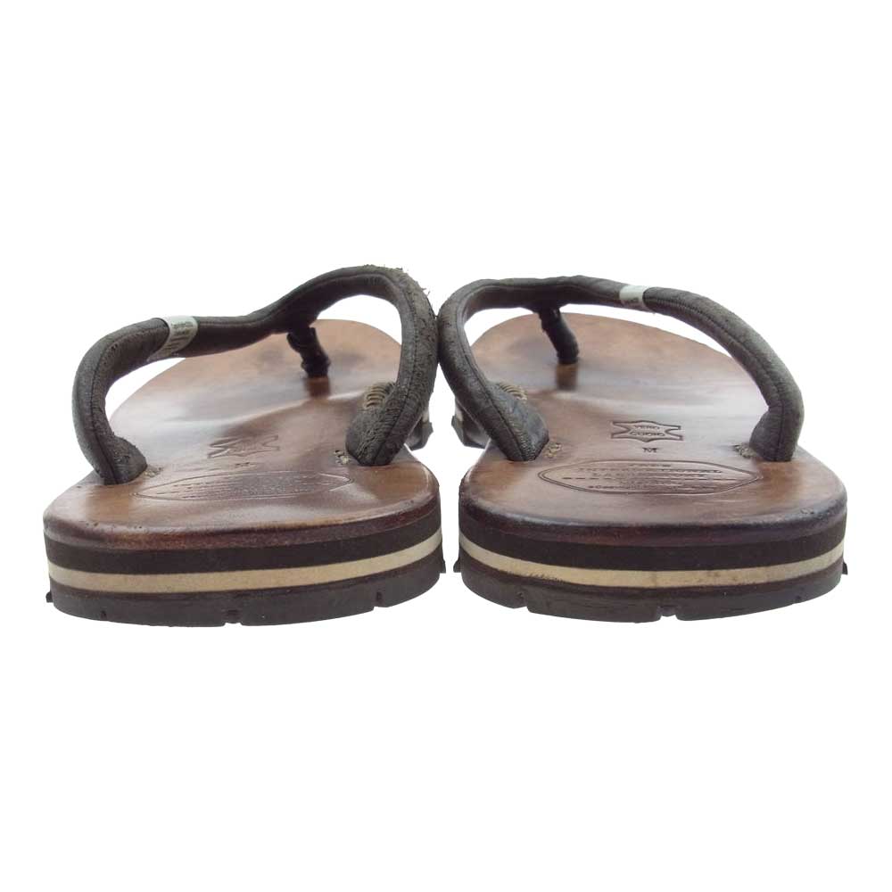 VISVIM ビズビム LAMA SANDAL-FOLK ラマ レザー サンダル ブラウン系 M【中古】