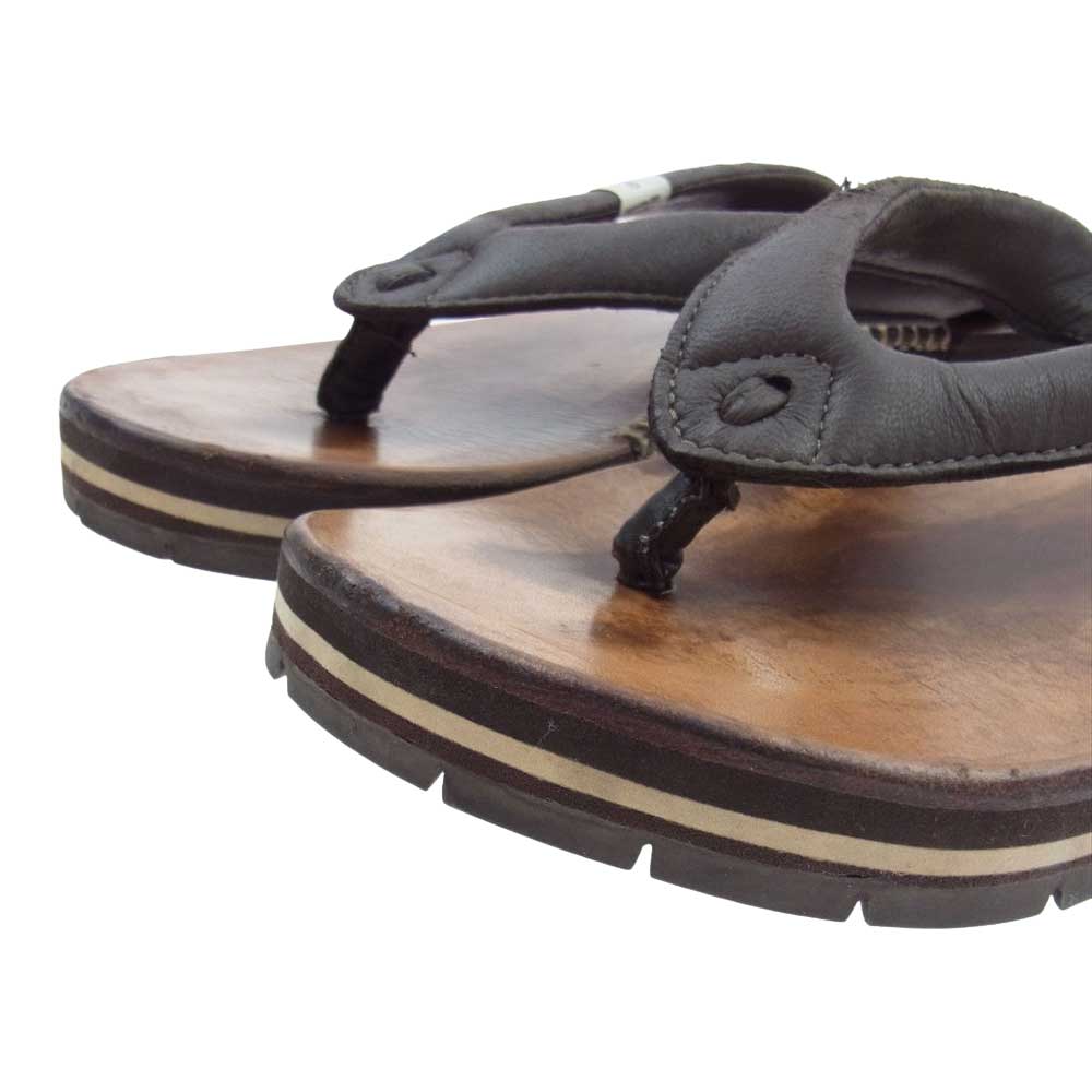 VISVIM ビズビム LAMA SANDAL-FOLK ラマ レザー サンダル ブラウン系 M【中古】