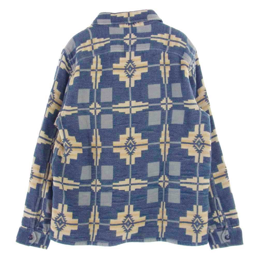 RRL ダブルアールエル 782725901001 ネイティブ 総柄 ウール ジャケット ブルー系 グレー系 ベージュ系 M【中古】