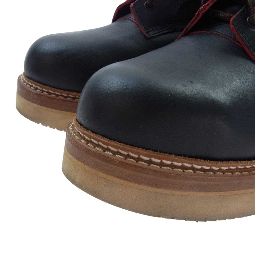 メイド イン ジーエム ジャパン  UM02  × SHANTii シャンティ good for you レースアップ ワーク ブーツ ダークブラウン系 8.5【中古】