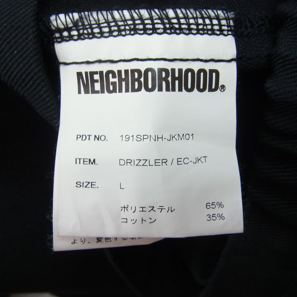NEIGHBORHOOD ネイバーフッド 191SPNH-JKM01 DRIZZLER EC-JKT スイングトップ ジャケット ブラック系 L【中古】