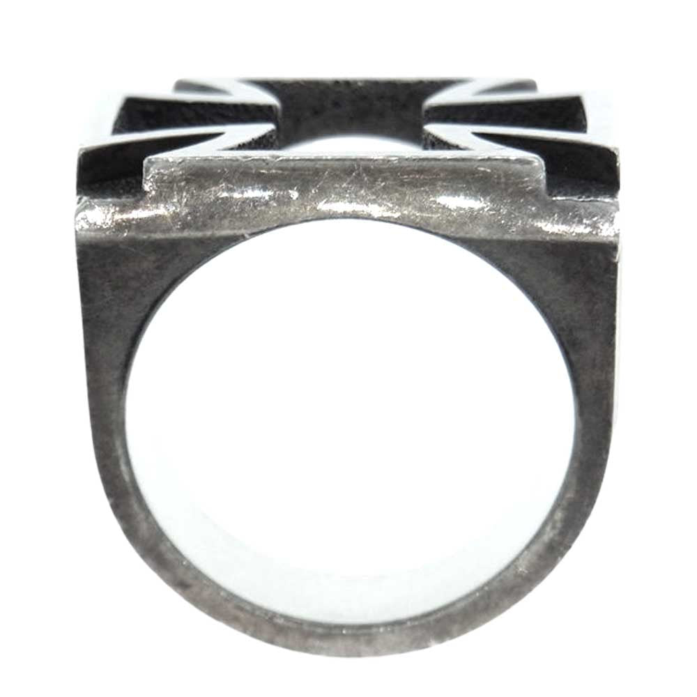 WEIRDO ウィアード IRON CROSS RING アイアンクロス リング シルバー シルバー系 19号【中古】