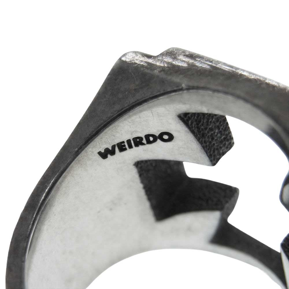 WEIRDO ウィアード IRON CROSS RING アイアンクロス リング シルバー シルバー系 19号【中古】