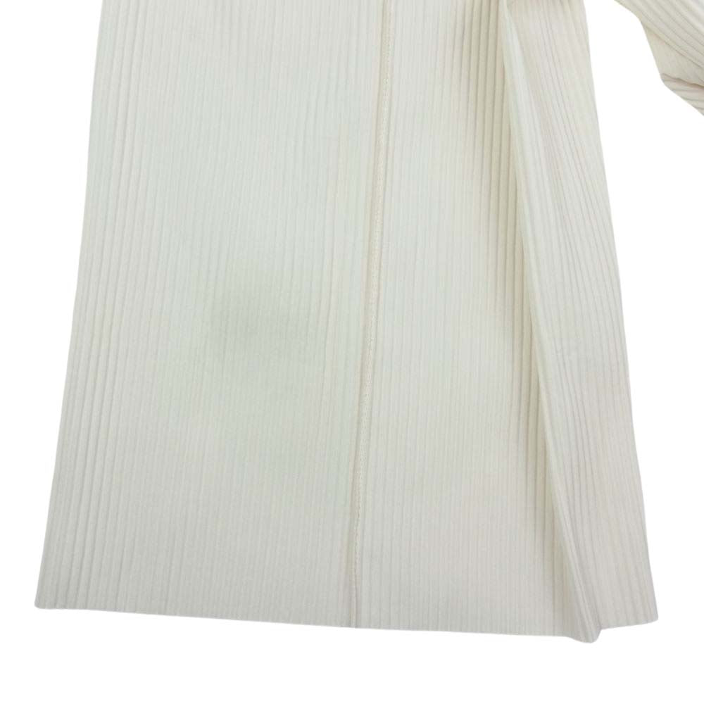 ISSEY MIYAKE イッセイミヤケ me ミー MI14KF252 プリーツ加工 クロップド ワイドパンツ ホワイト ホワイト系【中古】