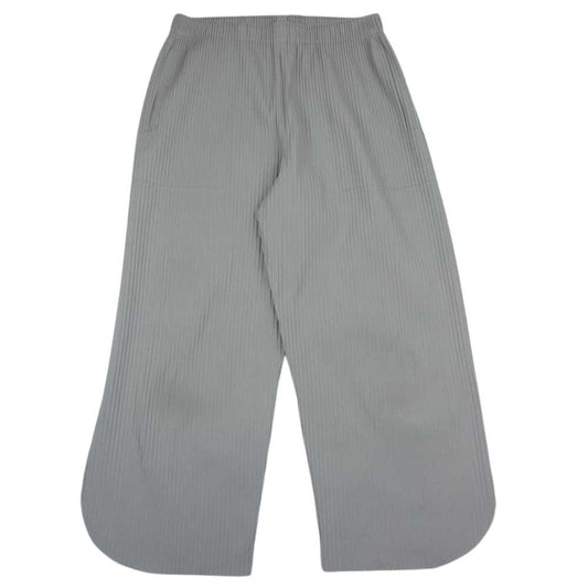 ISSEY MIYAKE イッセイミヤケ me ミー MI32KF397 プリーツ加工 クロップド パンツ グレー グレー系【中古】