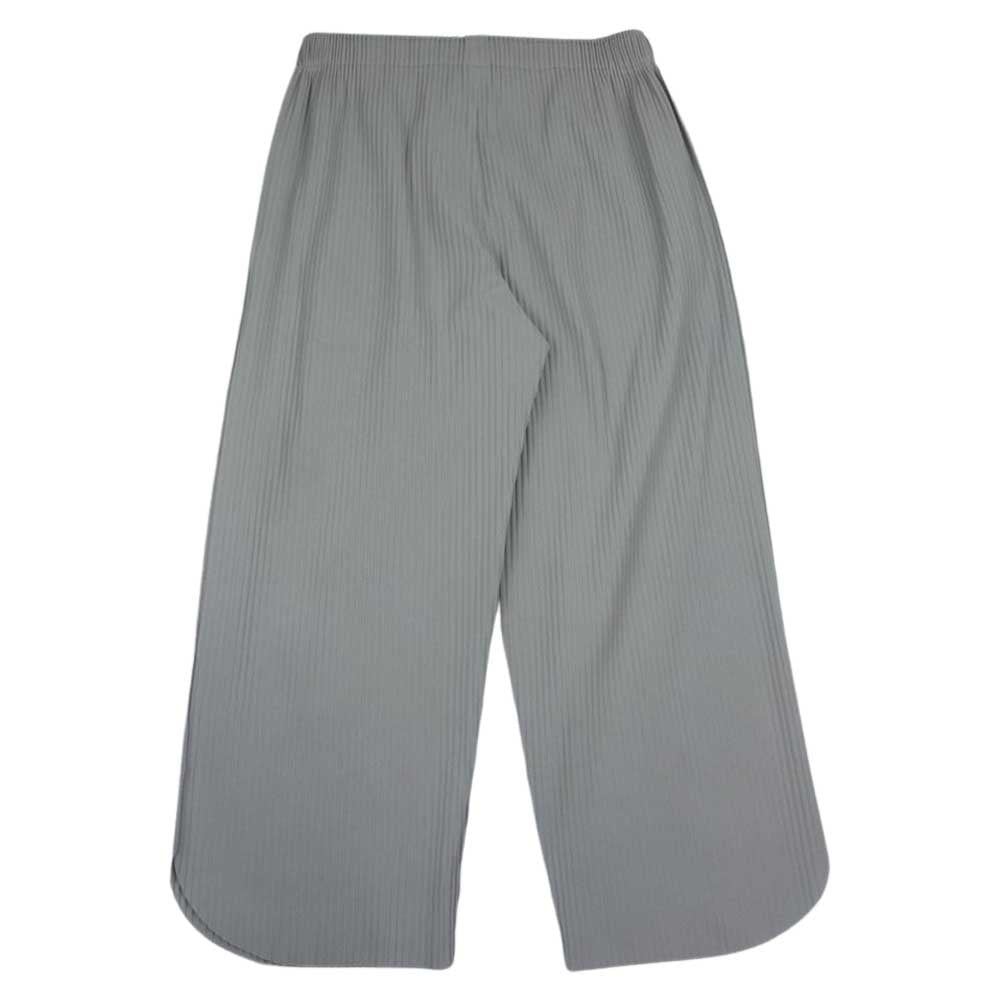 ISSEY MIYAKE イッセイミヤケ me ミー MI32KF397 プリーツ加工 クロップド パンツ グレー グレー系【中古】