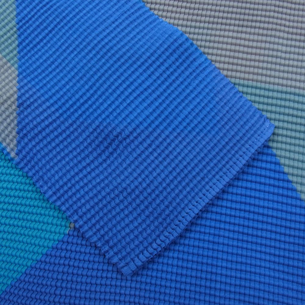 ISSEY MIYAKE イッセイミヤケ me  ミー MI101FJ351 ボックスプリーツ ボトル ネック ロング スリーブ 総柄 カットソー マルチカラー系【中古】