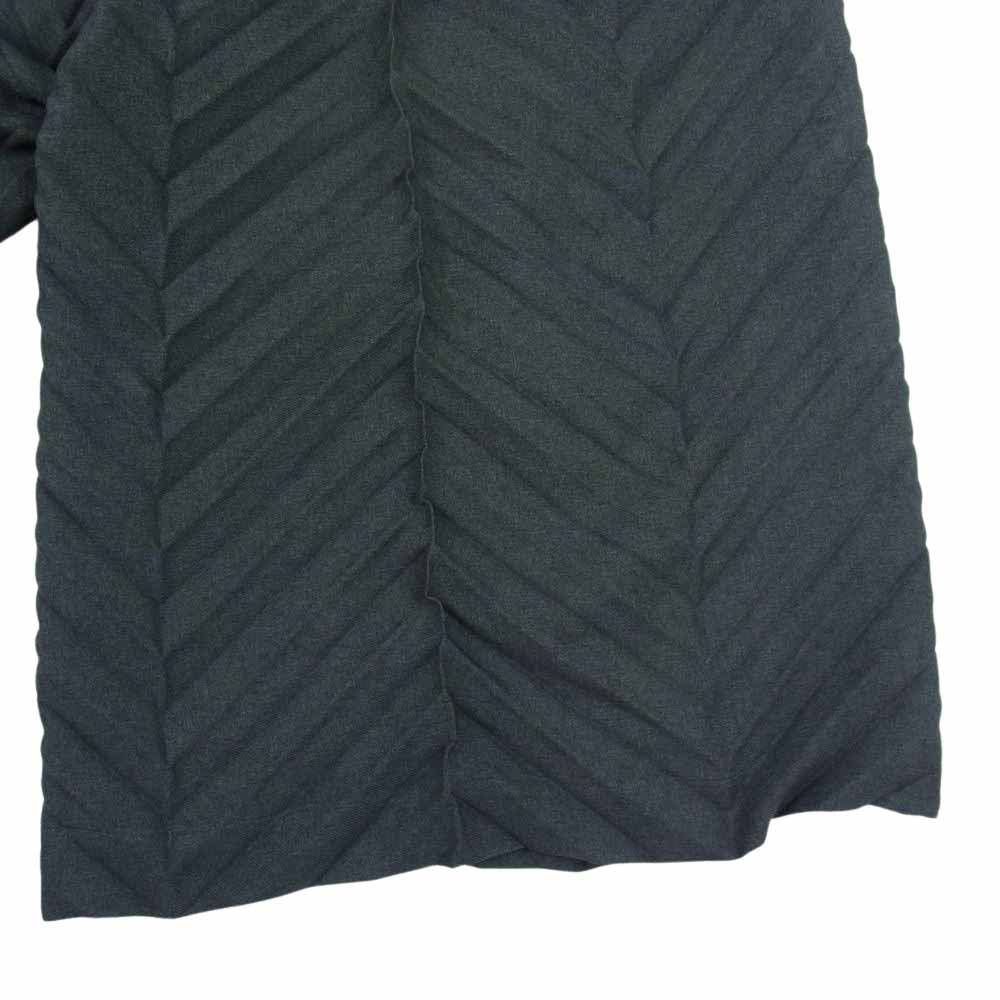 ISSEY MIYAKE イッセイミヤケ me ミー MI03FF642 ベルト ワイドパンツ チャコール系【中古】