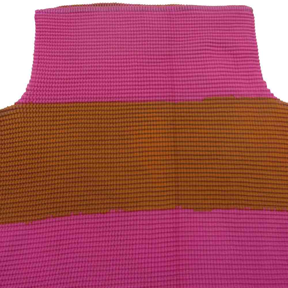 ISSEY MIYAKE イッセイミヤケ me  ミー MI23FJ631 ボックスプリーツ ボトル ネック ロング スリーブ ボーダー カットソー マルチカラー系【中古】