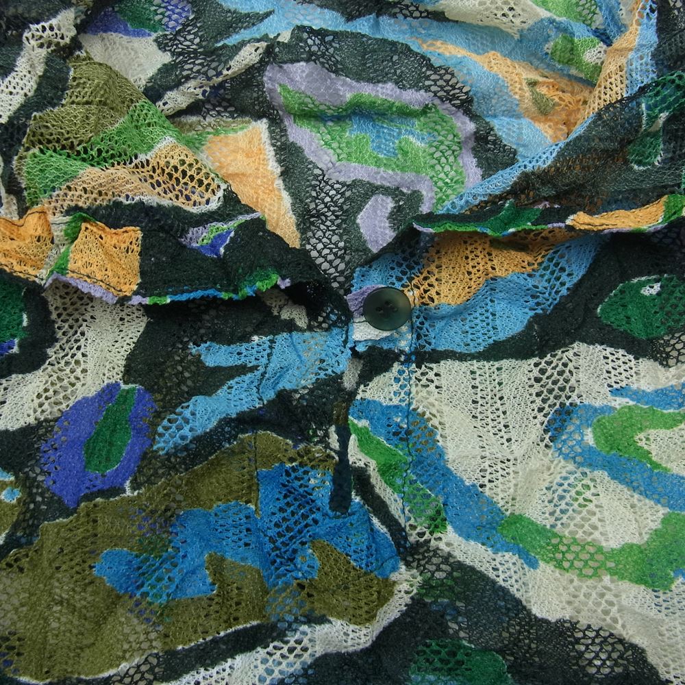 ISSEY MIYAKE イッセイミヤケ me ミー MI22JK922 メッシュ フラワー 総柄 ノースリーブ ブラウス マルチカラー系【中古】