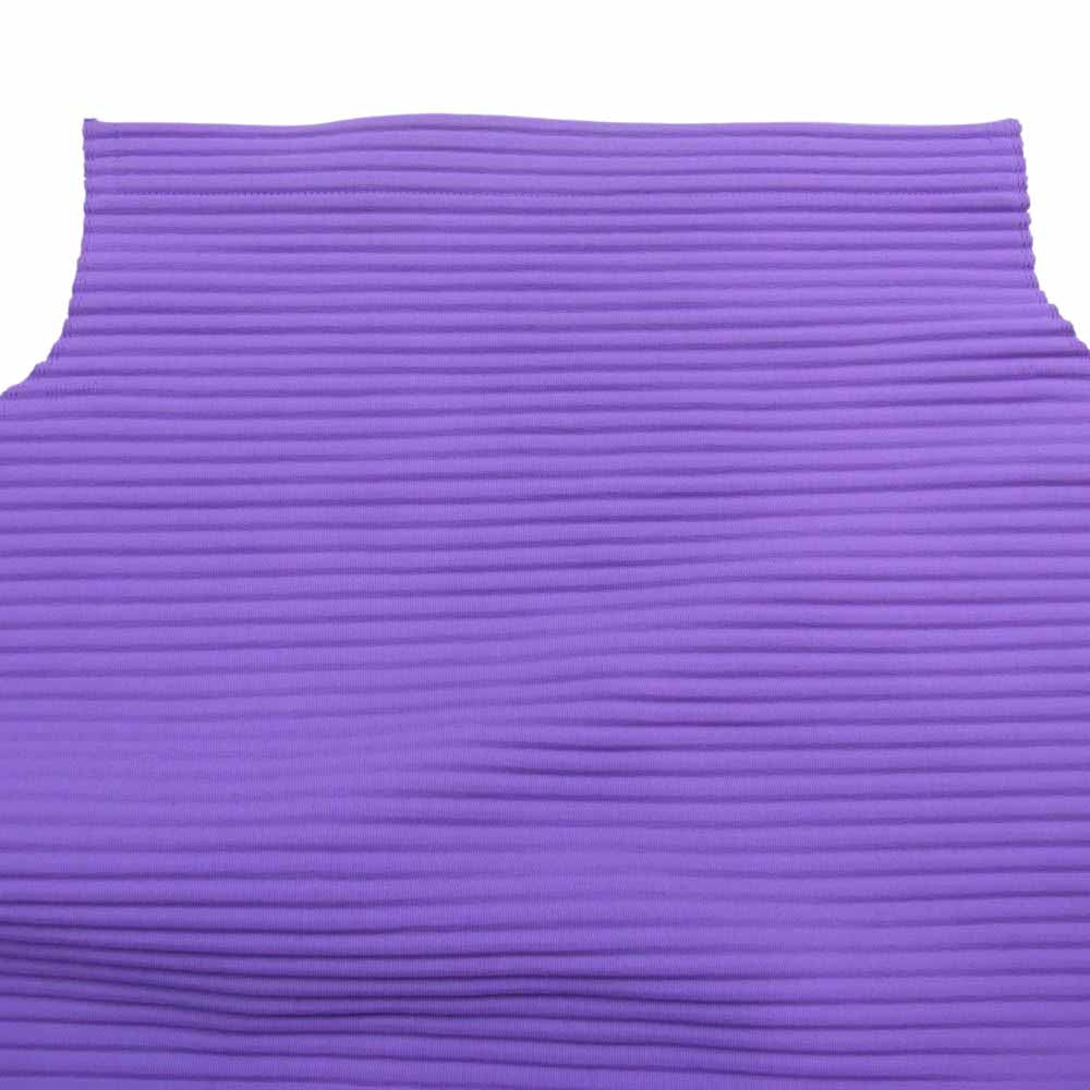 ISSEY MIYAKE イッセイミヤケ me ミー MI32KT383 プリーツ加工 ボトルネック ノースリーブ チュニック パープル系【中古】