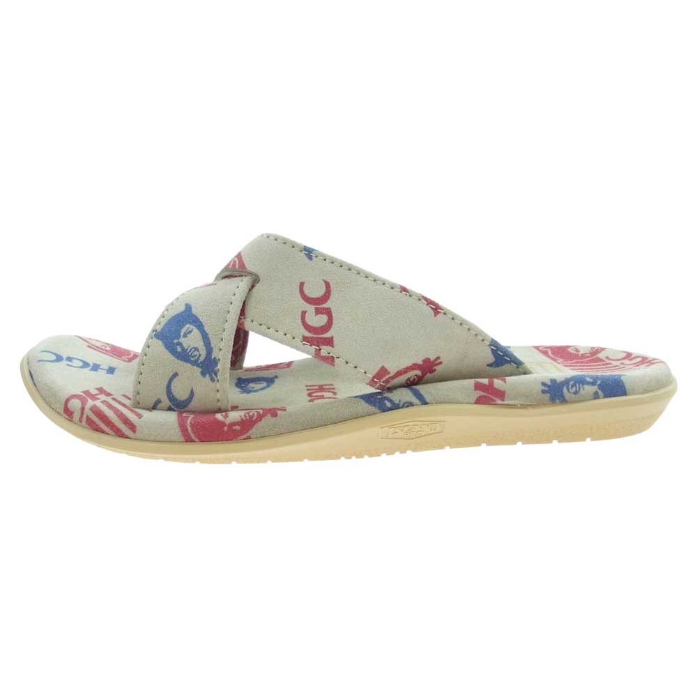 HYSTERIC GLAMOUR ヒステリックグラマー 02231qs01 × ISRAND SLIPPER アイランドスリッパ HGC柄 クロスストラップ サンダル MULTI マルチカラー系 27cm【新古品】【未使用】【中古】