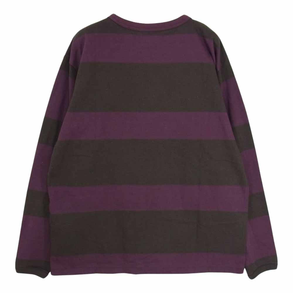 Levi's リーバイス A21360007 MADE&CRAFTED ロングスリーブ ボーダー Tシャツ カットソー パープル系 JAPAN SIZE M【新古品】【未使用】【中古】